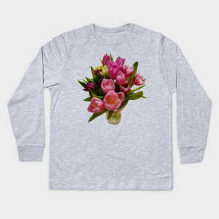 A Vase of Tulips Photo for Tulip fans Kids Long Sleeve T-Shirt